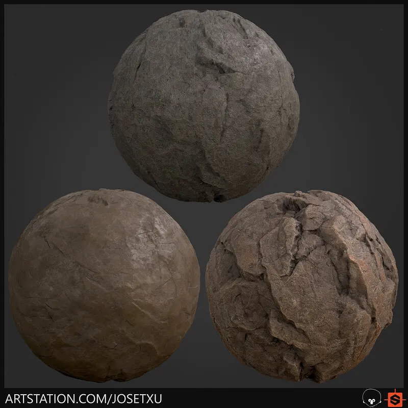 Rock Collection Materials — Materials work by Jose Fernández
