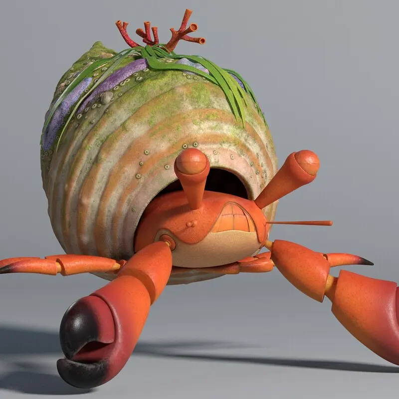 Hermit Crab — Characters work by Jose Fernández