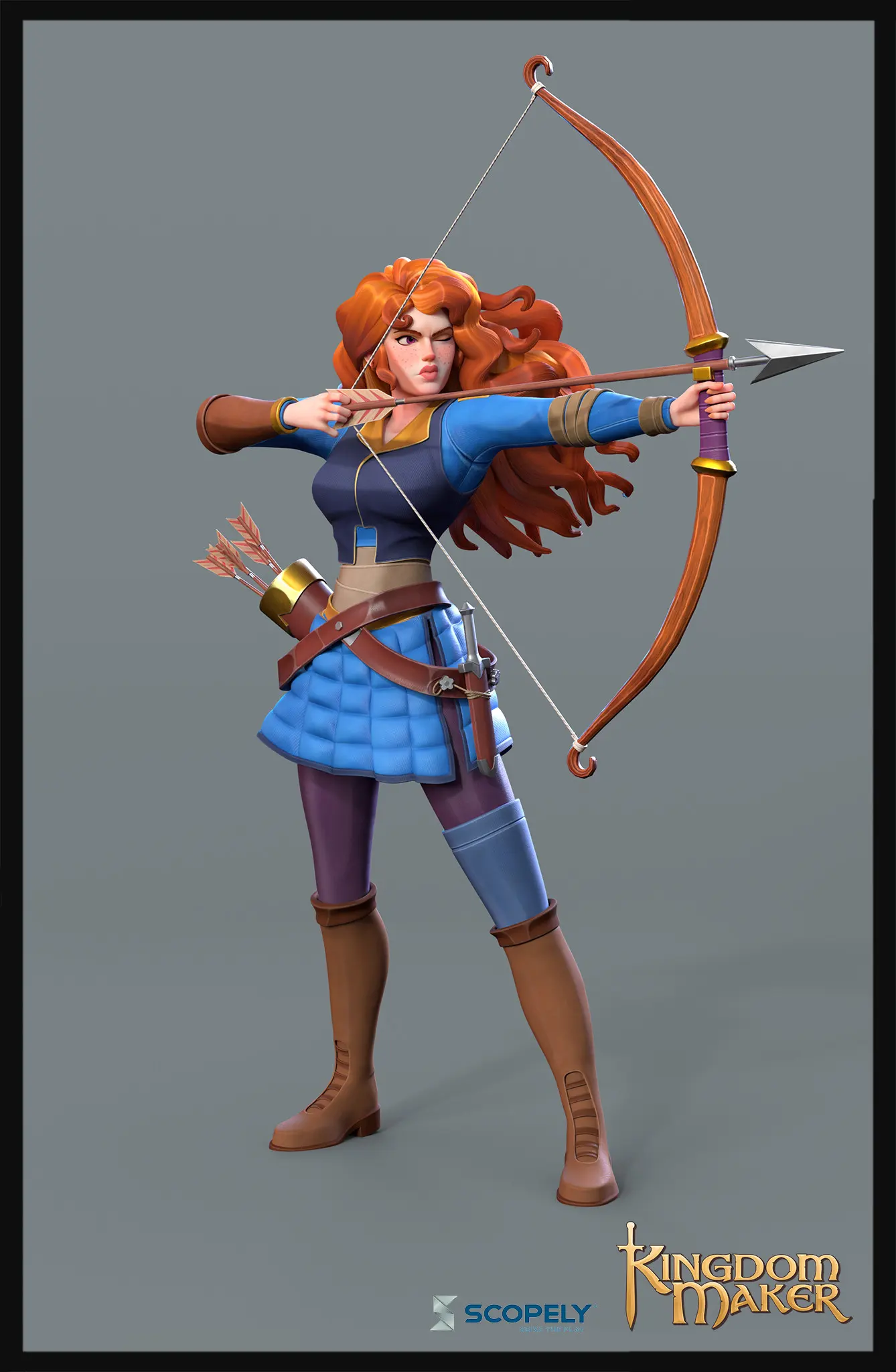 Kingdom Maker - Archer — Characters work by Jose Fernández